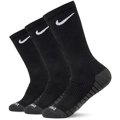 Nike Unisex Adult Everyday Max Cushioned Training Crew Socks (3-Pack) | Mens and Womens