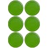 Replacement Lids fits Pyrex 2-Cup Glass Food Storage Container Bowls, 5-Inch Plastic Round Lids Covers for Pyrex 7200-PC, Airtight & Leakproof (6-Pack, Green)