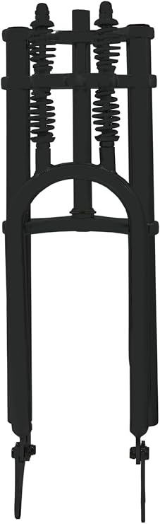 MICARGI Tracer FK-GTS640305145D 26" Over and Under Dual Spring Adjustable Classical Fork with DISC Brake,for 26"-29" x 3.0,4.0 Fat Tire (Black)
