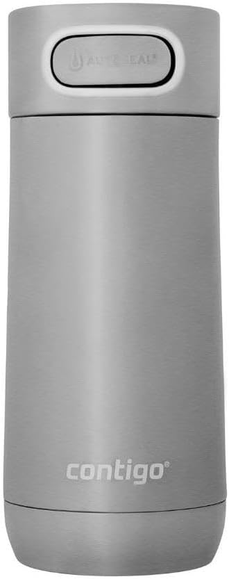 Luxe Autoseal Travel Mug, Stainless Steel Thermal Mug, Vacuum Flask, Leakproof Tumbler, Dishwasher Safe, Coffee Mug with BPA Free Easy-Clean Lid, 360 ml