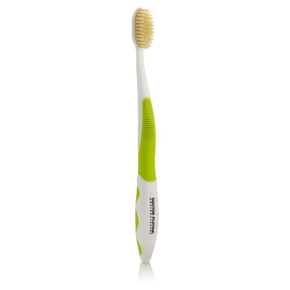 MOUTHWATCHERS Soft Flossing Manual Toothbrush, Adults, Ultra Clean, Green | Floss-Tip Bristles for Sensitive Teeth and Gums, Soft Manual Brush, Deep Clean, BPA Free, Dr Plotka Design