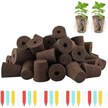 YBB 50 Pcs Hydroponic Growth Sponges, Seed Starter Pods Rapid Rooter Plugs Replacement Compatible with Aerogarden iDOO Hydroponic Garden System with 60 Labels