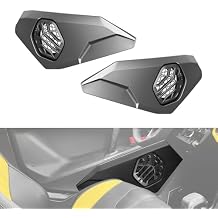 6.5" Lower Door Speaker Pods for 2024-2025 Can-Am Maverick R, Front Speaker Enclosures Weatherproof Mesh Holder for Can Am Maverick R MAX X RS 2024+ Accessories(Speakers Not Included)