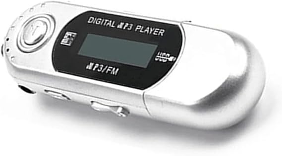 Mini MP3 Player USB 2.0 Mini Flash Drive Multilingual LCD Music Player with 3.5mm Audio Jack Auto Shutdown Durable Easy Installation A
