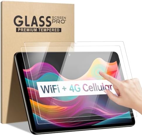 2-PACK Premium Tempered Glass Screen Protectors G12 10.1 inch Tablet, High Definition, Anti-Scratch, Anti-Fingerprint, Bubble-Free Protection, suitable for G12 Android Tablet