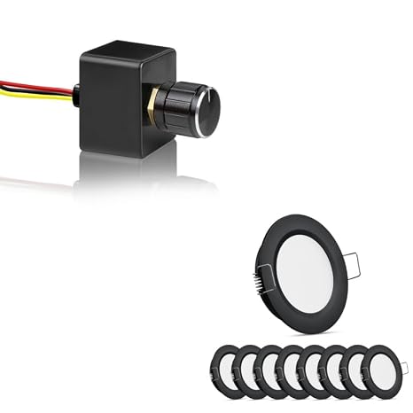 6A Dimmer and 8pcs Puck Light Bundle