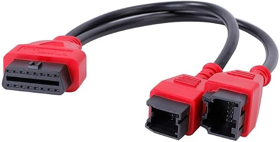 FCA 12+8 Pin Connector to OBD2 Adapter Safety Bypass Cable for Chrysler Dodge Jeep Fiat and Alfa Models