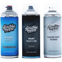 ScratchesHappen Exact-Match Spray Paint - Metallic Phantom Silver (458/GU/IS) for Kawasaki - Preferred (Paint + Clear Coat + Primer)