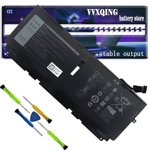 722KK 52Wh Laptop Battery Compatible with Dell XPS 13 9300 2020,9310 2020,9380 2020, P117G P117G002 2XXFW 52Wh P117G001 Series 0WN0N0 WN0N0 2XXFW