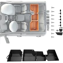 Under Seat Storage Boxes - Compatible with 2019-2026 Dodge Ram 1500 Crew Cab (Not for Classic), Heavy Duty Upgraded Rear Under Back Seat Storage Truck Cargo Black Tool Box Organizer