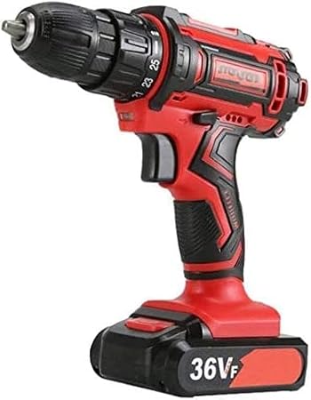 Handheld Drilling Rig Driver and Impact Driver Kit Lithium Electric Hammer Drill Power Tool Kit Including Battery Charger and Bag