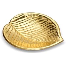 AERIN Brass Emilia Leaf Dish
