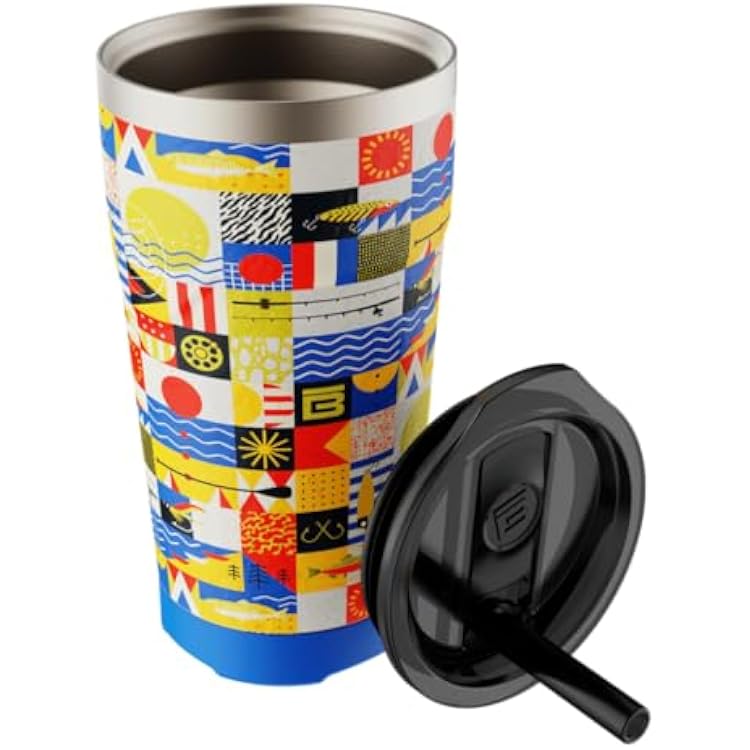 BOTE MagnePod Drinkware Insulated Drink Tumbler includes Lid with Straw Magnetically attaches to Compatible SUPs Kayaks Floats Hangouts 20 oz Multiple Colors