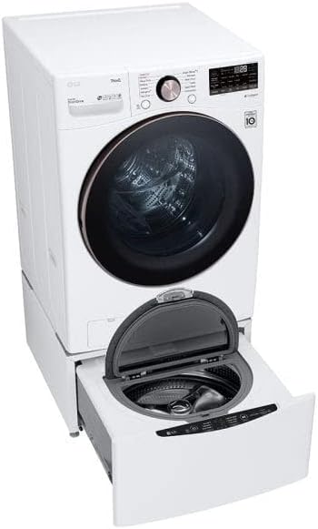 LG 4.5 Cu. Ft. Ultra Large Capacity Front Load Washer, Smart Wi-Fi Enabled, TurboWash 360 Technology, Built-In Intelligence, White