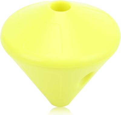 SUNGOOYUE Freediving Lanyard Fixer, ABS Freediving Rope Safety Plug for Diving Yellow