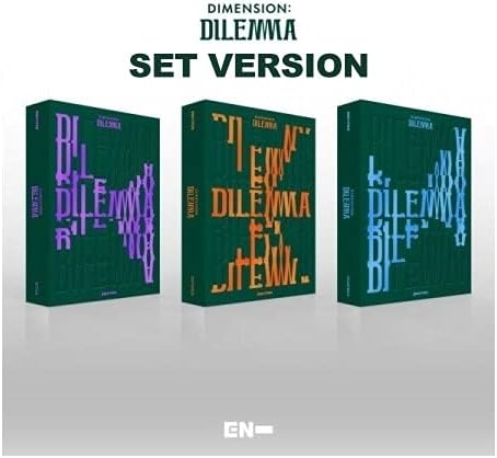 ENHYPEN DIMENSION : DILEMMA 1st Album 3 Ver SET CD+1p Folding Poster On Pack+PhotoBook+Lyric Book+1p PhotoCard+1p Hologram PhotoCard+1p Sticker+Tracking Kpop Sealed