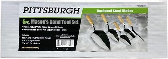 Masonry Hand Tools 5 Piece Mason Set