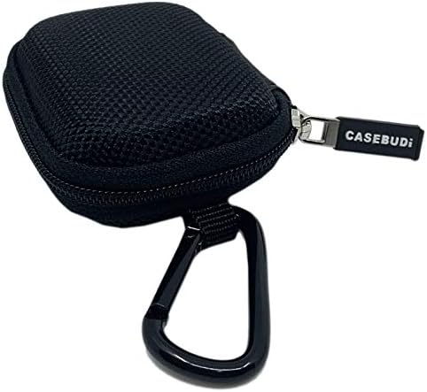 Protective Form Fitting Case Compatible with Apple AirPods Pro | Key Ring and Carabineer Included | Use as Keychain | Ballistic Nylon with Impact Protection Black