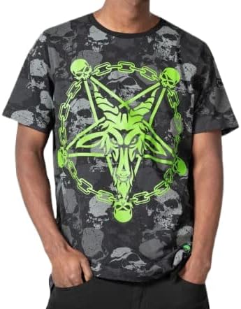 Killstar Tzompantli T-Shirt Unisex Pentagram Satanic Skull Goth Punk - X-Large