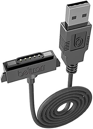 BELTRON Sonim XP5/XP6/XP7 Charger, Heavy Duty Braided USB Charge/Sync Cable with Magnetic Contacts for Sonim XP5700/XP6700/XP7700 Phones (Premium Quality Industrial Strength Replacement Cable)