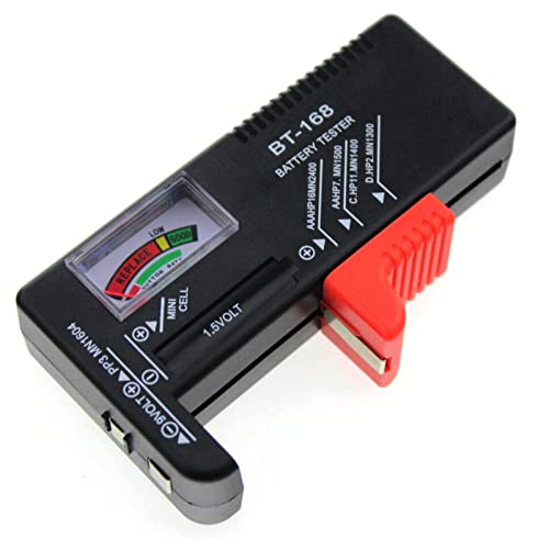Battery Tester Monitor Small Home Battery Life Level Testers Capacity Check Tool for 9V 1.5V Batteries Battery Capacity Checker