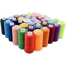 Sewing Machine Threads Kits, 36 Colors Polyester Thread Sewing Thread, 400 Yards Per Spools for Hand Sewing,Travel and DIY.
