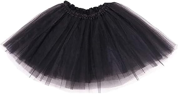XINXIYAN Tutu for Girls Womens Skirt 5 Layers Mardi Gras Outfit Halloween Costume Dress Party Favor