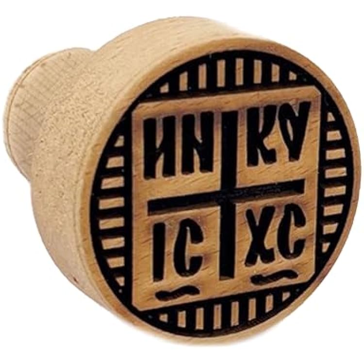 Alexandra Intl Prosphora Seal Circular Wood Stamp for The Holy Bread Seal Stamp Orthodox Liturgy 2 38 Diam