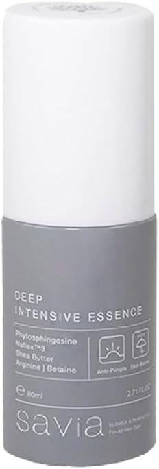 Savia Deep Intensive Essence – Soothing, Stain and Anti-Wrinkle Facial Serum for Sensitive Skin, Peptide and Tremella Extract Plant Based Korean Essence, Intensive Moisturizing Care - 80 ml