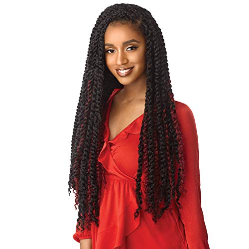 MULTI PACK DEALS! Outre Crochet Braids X-Pression Twisted Up Passion Bohemian Curl 24 3-PACK, 1B