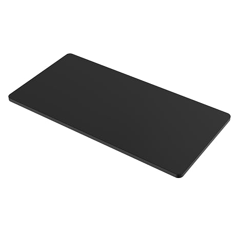 SANODESK 48"x30"x1" One-Piece Tabletop for Home Office Countertop, Black | Universal Tabletop Rectangular Particle Board for Standing and Home Office Desk Countertop DIY