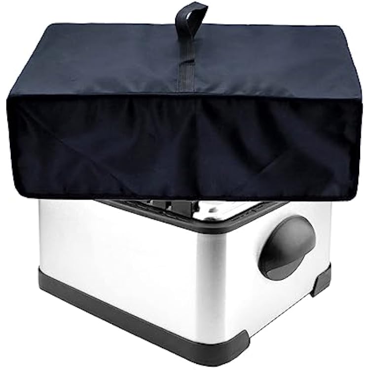 Wanty Heat-Resistant Waterproof Dust-Proof Nylon Fabric Dust Cover Case Protection for Secura 1700-Watt Stainless-Steel Triple Basket Electric Deep Fryer