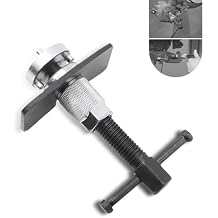 Pack-1 Car Brake Pad Replacement Tool, 5.39" x 3.74" Alloy Disc Brake Adjustment Kit, Brake Pad Replacement Caliper Compression Tool, Universal for Cars Repair Accessories (Black & Silver)