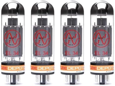 Quad of JJ EL34 Power Vacuum Tube