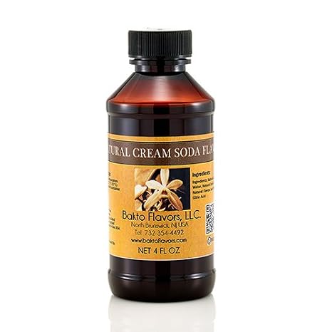 Bakto Flavors Natural Cream Soda Flavor, 4 Fluid Ounces