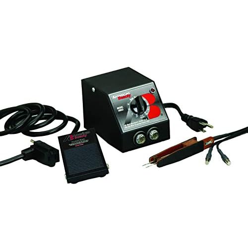 American Beauty 10599 Micro Capacity Tweezer-Style Resistance Soldering System, 100 watt, 0.04 Electrode