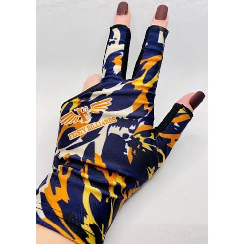 Feisty Billiards - Sandee ANN - Womans Billiards Glove - Sublimation Order for The Hand You WEAR The Glove ON! WEAR ON Left; Order Left Hand