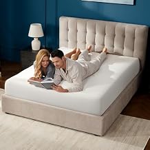 Rolanstar Full Size Mattress, 8 Inch Gel Memory Foam Mattress in a Box, Gel Infused, Fiberglass Free, Medium Firm Mattresses, CertiPUR-US Certified, Breathable & Pressure Relief, White