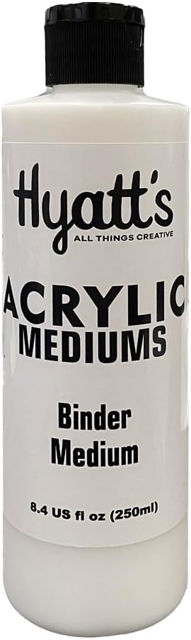 Hyatt's Acrylic Binder Medium, 8 Ounce Bottle