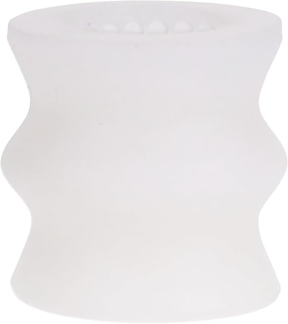 Doc Johnson GoodHead - Helping Head Silicone - Ultimate BJ Helper - 2 inch Super-Soft Silicone Stroker, for Handheld Use During Fellatio, for Adults Only, Frost