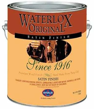 Waterlox Transparent Satin Clear Oil Wood Stain 1 gal.