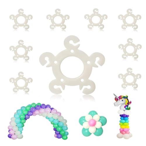 135 Pcs Flower Balloon Clips for Balloon Arch Plastic Balloons Arch Clips Flower Balloons Connectors Clip Holders for Weddings Birthdays