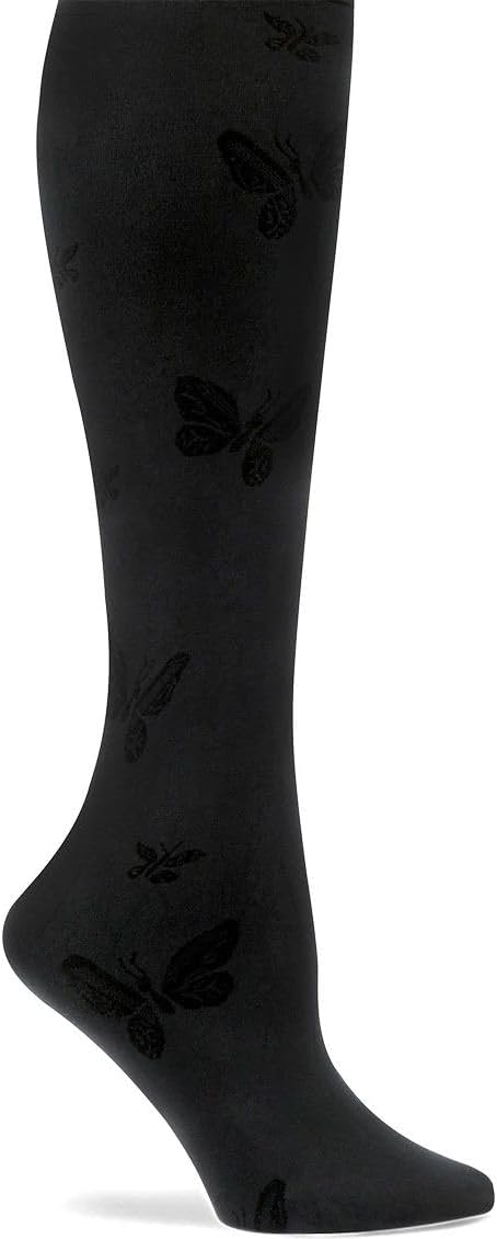 Nurse Mates Women's Butterfly Trouser Socks | 11mm Hg Compression | Comfort Support | 1 Pair