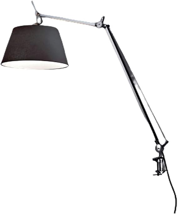 Artemide Tolomeo Mega 100W E26 Black Diffuser Table Lamp with Clamp | 17"