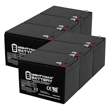 Mighty Max Battery 12V 12AH SLA Battery Replaces Emad 800w Electric Skateboard - 6 Pack