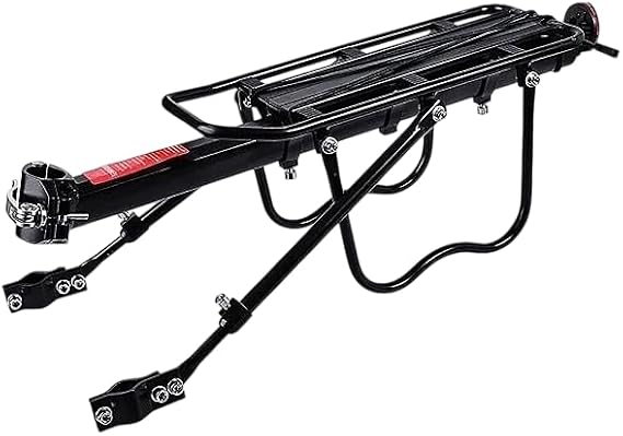 TRINX Rear Carrier, Bicycle, Cargo Storage, Includes Reflector, Removable, Aftermarket, Easy Installation, Durable, Aluminum
