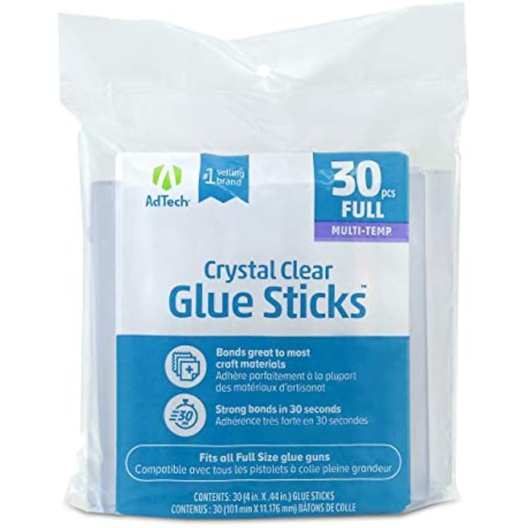 Adhesive Technologies 220-14ZIP30 Multi Temp Full Size Glue, 4-Inch, 30 Count  Pack of 1