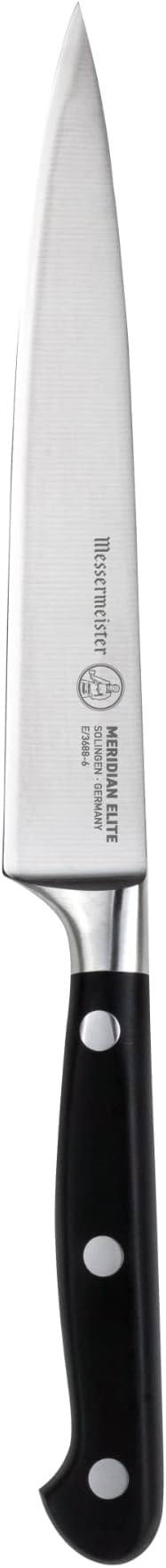 Messermeister Meridian Elite 6 Utility Knife - Fine German Steel Alloy Blade - Rust Resistant & Easy to Maintain