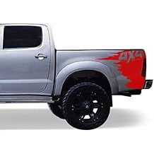 Decal Sticker Vinyl Racing Stripes Bed Compatible with Toyota Hilux Crew Cab 2015-2018