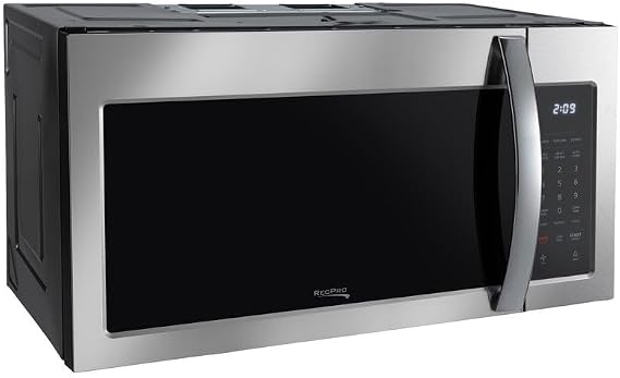 RecPro RV Microwave Over The Range 30" Convection Oven | Stainless Steel | 120V AC | 900W | Camper Microwave | Direct Replacement for Greystone and High Pointe